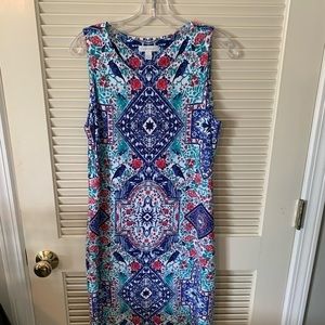 charter club sleeveless dress womens size L